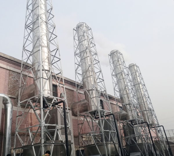 門(mén)頭溝國(guó)信供熱廠不銹鋼煙囪安裝