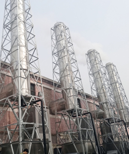 門(mén)頭溝國(guó)信供熱廠不銹鋼煙囪安裝